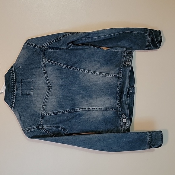 Aeropostale women's distressed jean jacket M - Picture 7 of 12